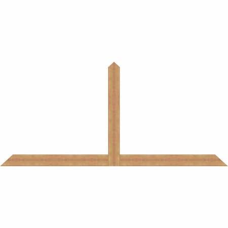 Ekena Millwork Portland Timber Gable Bracket, Western Red Cedar, 108"W x 49"H x 1 1/2"D x 5 1/2"F, 11/12 Pitch GBW108X49X0206POR00SWR
